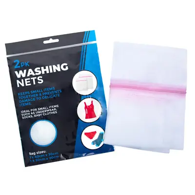 Wash Bag For Washing Machine Washing Nets Zip Up Trainer Bag Durable Laundry • £2.99