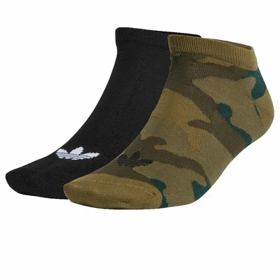 $28.42 • Buy 2x Adidas Originals Camo Liner Trefoil Trainers Ankle Sports Socks Set 46-48