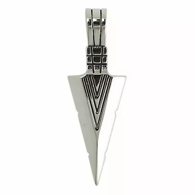 Southwestern Style Arrowhead Necklace Stainless Steel Pendant Medallion Charm • $9.99