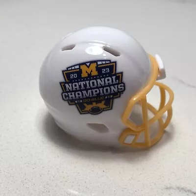 Michigan Wolverines National Champions Custom Pocket Pro Helmet CFP 2023 • $20