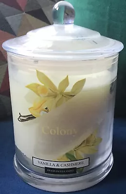 WAX LYRICAL Colony Medium Candle Jar Vanilla & Cashmere Up To 48 Hours Burn Time • £10