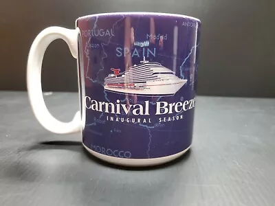 Carnival Cruise BREEZE Inaugural Season Coffee Mug  EXCELLENT CONDITION • $23.97