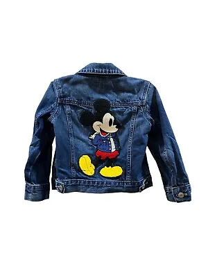 Baby Gap Disney Mickey Mouse 100% Cotton Jean Jacket Size 4 • $35