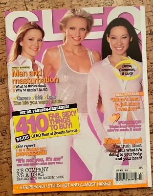 £32.46 • Buy CLEO Magazine Drew Barrymore July 2003 Cameron, Lucy RARE