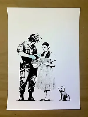 BANKSY STOP AND SEARCH Screen Print #/500 Art West Country Prince WCP • £140.55