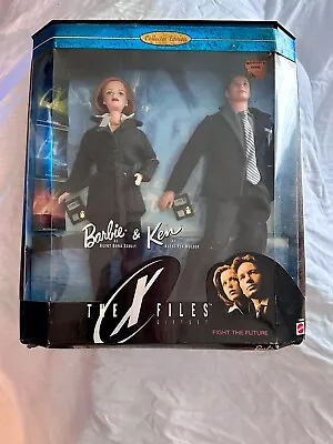 Barbie & Ken The X Files Gift Set 1998 Collector Edition Scully & Mulder Mattel • $32