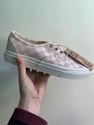 Vans Authentic Retro Skate Shoes Pink White Grid VN0A5HZS9FP EU35（new With Box） • $59