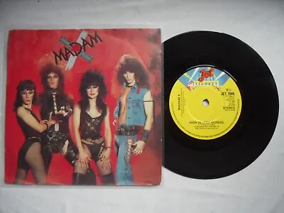 MADAM X HIGH IN HIGH SCHOOL JET RECORDS UK 7  VINYL SINGLE In PICTURE SLEEVE • $6.21