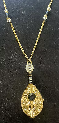 Vintage 1928 Mandolin Locket Necklace • $40