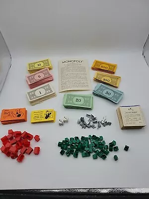 1970s Rare Monopoly Game Cards Vintage Pieces Money Lot Replacement Parts 2 Sets • $19.74