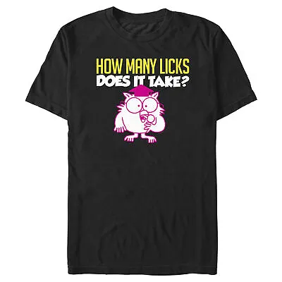 Men's Tootsie Pop Mr. Owl How Many Licks Does It Take T-Shirt • $13.99