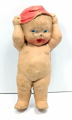 Seiberling Bye-Bye Baby Doll White Squeaky Boy Caucasian Latex Vintage FREE Ship • $49.99