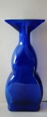 Cobalt Blue Bottle Marked  Mod Dep  Modern Sleek • $16.40