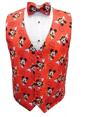 Mickey Mouse Star Tuxedo Vest And Bow Tie • $148.50
