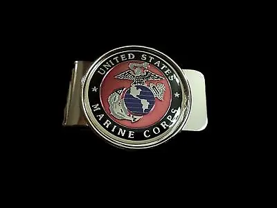 U.s Military Marine Corps Ega Money Clip Brass Construction Official M/c Product • $12.95