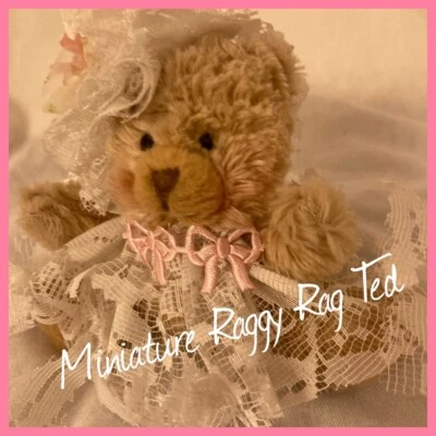 £5.50 • Buy Miniature Raggy Rag Lace Ted , Teddy Bear .