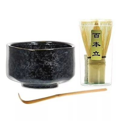 Japanese Akeyogoro Matcha Bowl Bamboo Scoop 100 Count Whisk Tea Ceremony Set • $36.95