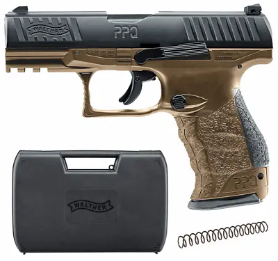 Umarex T4E Walther PPQ M2 .43 Caliber CO2 Black FDE Paintball Pistol 2292102 • $189.95