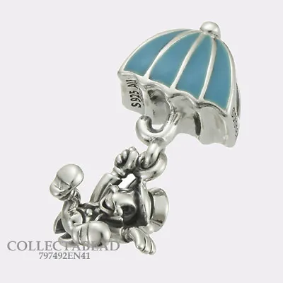 $50 • Buy Authentic Pandora Silver Disney Jiminy Cricket Enamel Dangle Bead 797492EN41
