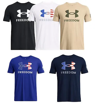Under Armour Mens UA Freedom Logo T-Shirt - 1382970 - New • $22.23