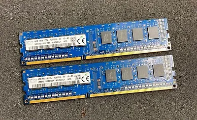 8GB Kit (2 X 4GB) SK Hynix HP 698650-154 PC3L-12800U Non-ECC DDR3 Computer RAM • £11.99