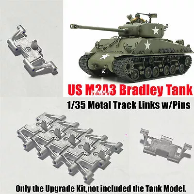 1/35 US M2A3 Bradley/M3/M270/AAV7 Tank Lead-tin Alloy Track Links W/Steel Pins • $43.95