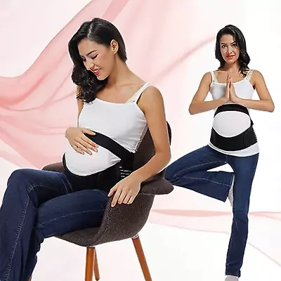 Pregnancy Maternity Belt Lumbar Back Support Waist Band Belly Bump Brace Strap • $24.99