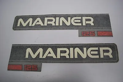 Mariner Outboard 125hp Hood Decals 37-824102-14/15 • $19.99