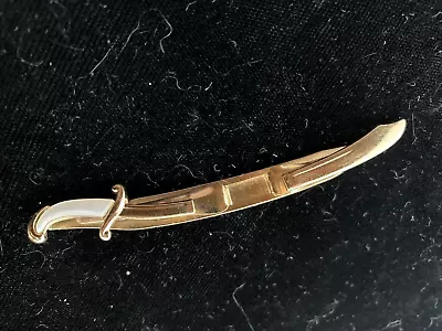 Vintage Sword/Sabre Tie Bar/Clip W/ Pearl Handle/Grip • $3.50