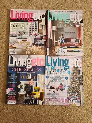 £9 • Buy Living Etc Magazine 4 X 2016 Issues Sept - Dec Job Lot FREE P & P