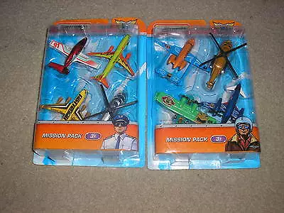 New Matchbox Set Of Skybusters Missions Mission Packs Chopper Boeing Commuter • $49.99