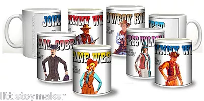 Ceramic Mugs Featuring Marx Best Of The West Action Figures • $22.95