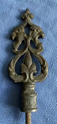 Antique VINTAGE ART DECO CAST IRON Floor LAMP FINIAL Nouveau 5 X  1 3/4 • $17.99