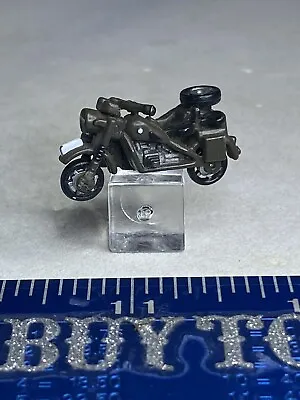 1987 Galoob - Micro Machines- BMW Motorcycle W/Side Car- Green - Camouflage • $8.46