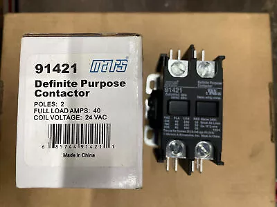 Mars 91421 2-Pole Definite Purpose Contactor 40A 24V 91421 • $21