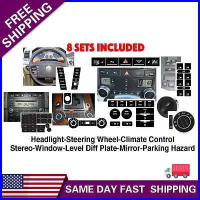 Car Steering Wheel Windows Headlight Climate Switch Button Repair Decals For VW • $12.59