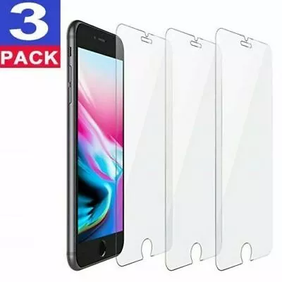 For IPhone 12 11 Pro Max XR X XS Max 8 7 Tempered GLASS Screen Protector 3-PACK • $2.70