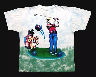 Grateful Dead Shirt T Shirt Vintage 1994 Golfing PGA Golf Club Ball DC USA GD XL • $494.99