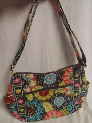 Vera Bradley Pleated Shoulder Bag In Flower Shower Item 181 • $24.99