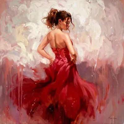 MARK SPAIN  Flamenco Dancer 20 X20  Wall Art Canvas UK Seller Free Post • £20