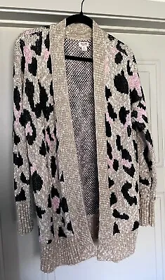 Mossimo Leopard Cheetah Sweater Cardigan XL • $17