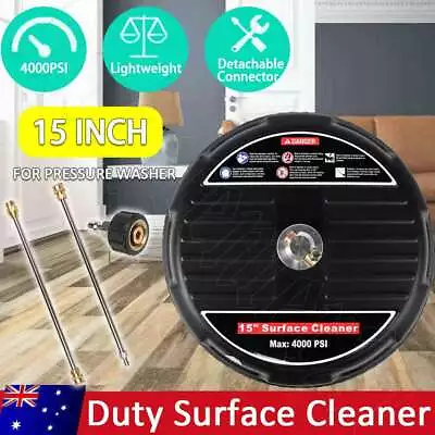 15 Inch Pressure Washer Surface Cleaner Attachment 1/4  Quick Connect Plug AU • $52.99