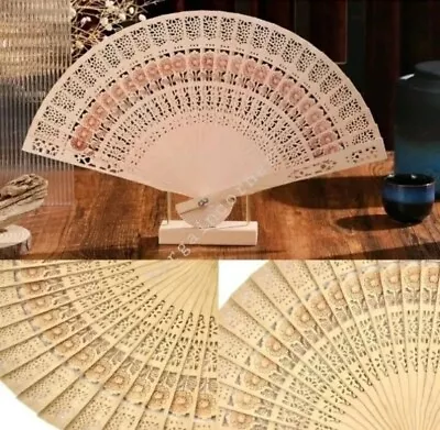 £3.28 • Buy Hand Held Fan Wooden Fan Decoration Hand Held Fan Wedding Gift Fan Summer Fan