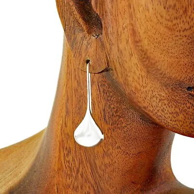 $24.99 • Buy 925 Sterling Silver Gorgeous Tear Drop Hanging Earrings - 2 Sizes