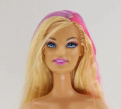 2009 Mattel Barbie Loves Glitter Color Changing Hair Doll - Nude T3250 • $34.99