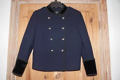 Star By Julian Macdonald Womens Navy & Black Military Jacket 14 • £27.50