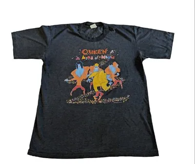 Queen Knebworth Park 1986 A Kind Of Magic UK Tour T-shirt Final Concert Single S • £199.99