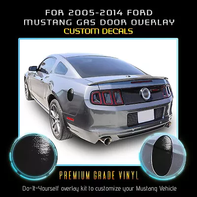 For 2005-2014 Ford Mustang Gas Door Graphic Decal Overlay - Glossy Vinyl • $9.95
