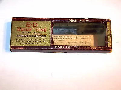 Vintage B-D Oral Thermometer W/ Case COE And Original Box • $15