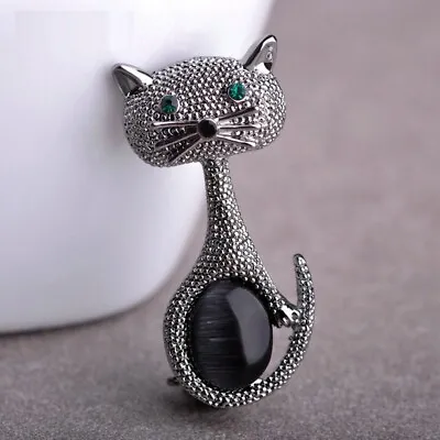 $8.09 • Buy Vintage Cat Brooch Corsage Antique Animal Brooches For Women Kids Pins Jewelry